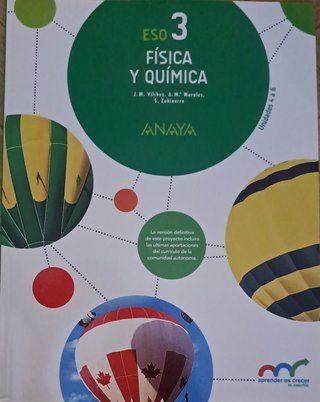 Física y química ESO 3 Anaya SOLO SEGUNDO LIBRO