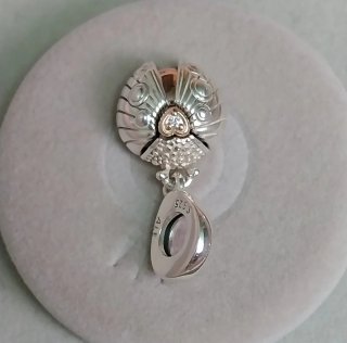 Charm Colgante Pandora Club  Mariquita y Corazón