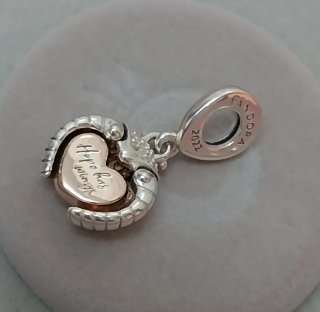 Charm Colgante Pandora Club  Mariquita y Corazón