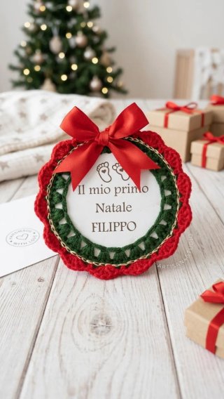 Pendaglio Natale Il mio primo Natale FILIPPO