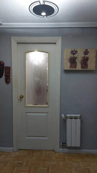 Puerta madera maciza