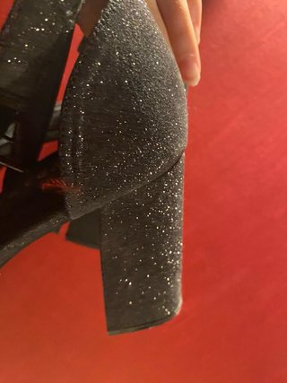 Zapatos de Tacón Marypaz Negros con Purpurina