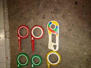 Lote de 7 cubrecadenas de bicicleta