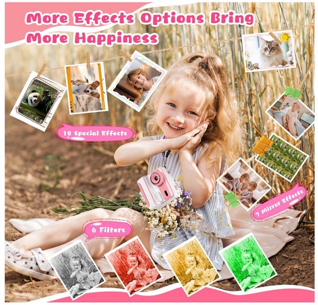 Cámara instantánea infantil con impresión – 26 MP