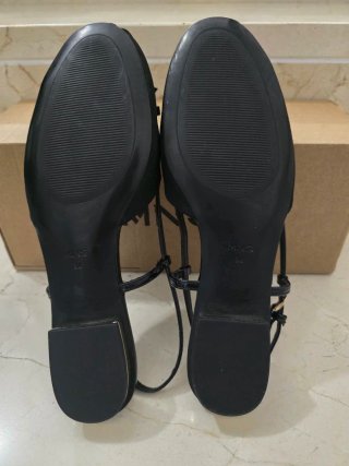 Bailarinas Negras Mango con Lazo