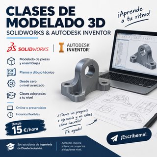 Clases de Modelado 3D – SolidWorks & Inventor