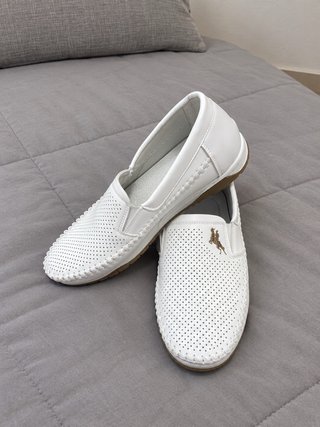 Zapatos de piel blancos para hombre