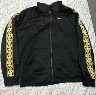 Chaqueta Nike Negra y Dorada