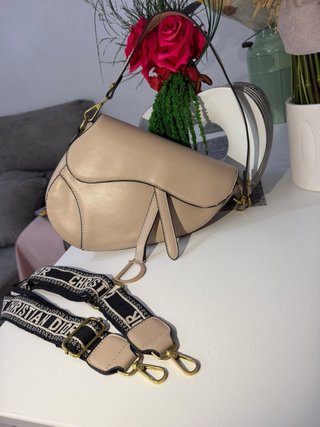 Bolso Christian Dior Beige y Negro