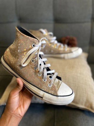 Converse All Star Doradas y Rosas