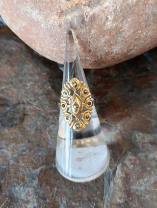 Anillo de Filigrana Dorado