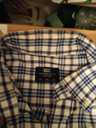 Camisa de Cuadros DOC Talla 4L muy suave