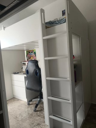 Cama alta juvenil Ikea Stamad