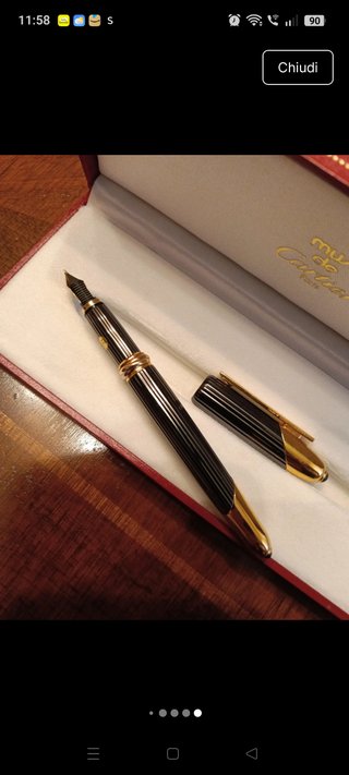 Penna Stilografica Cartier Oro 750