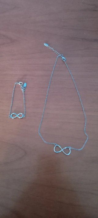 Conjunto Collar y Pulsera Infinito
