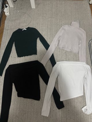 Pack de 4 tops de manga larga