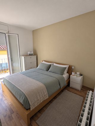 Estructura cama IKEA MALM 160x200 Roble + somier