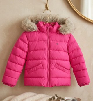 Cazadora Tommy Hilfiger rosa Talla 104 (4 años)