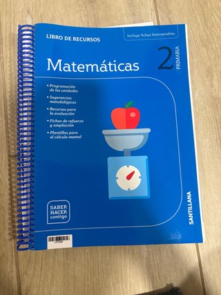 Matemáticas 2 Primaria – Libro de recursos – Santi