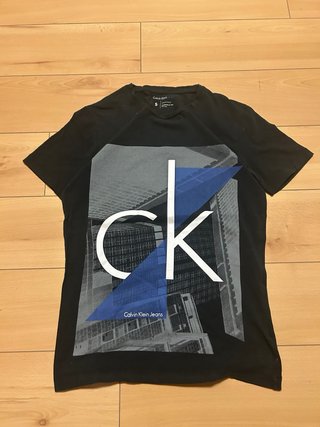 Camiseta Calvin Klein Negra Talla S Vintage