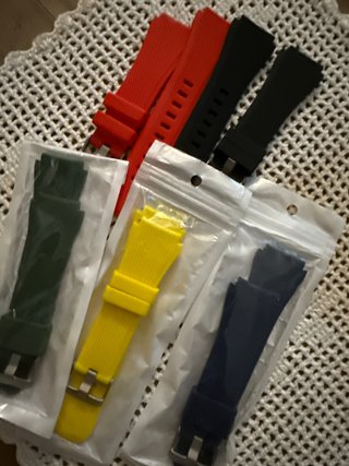 Lote 5 Correas Reloj Silicona 30mm