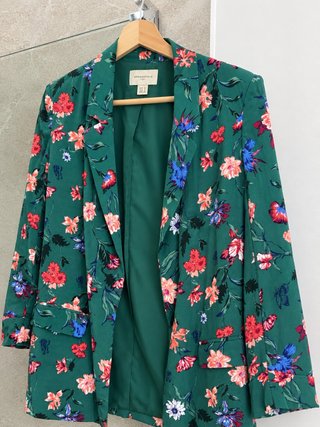 Blazer americana floral verde Springfield talla S