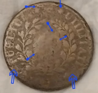 Pataco 40 Réis María II sobre Pedro IV
