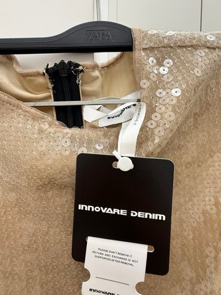 Innovare Denim Vestido Fiesta Falda Negra
