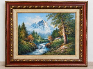 Pintura sobre lienzo 50x60 enmarcada