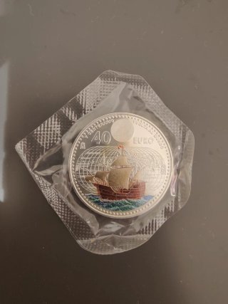 Moneda conmemorativa de 40 euros plata España 2022