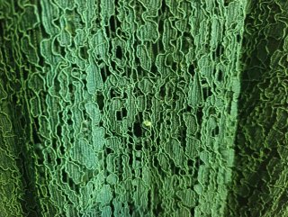 Vestido de fiesta verde botella