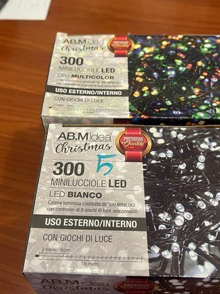 300 Minilucciole LED 18m Bianco/Multicolor