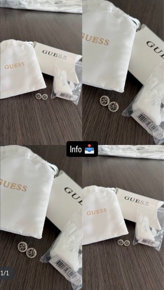 Pendientes Guess Plateados