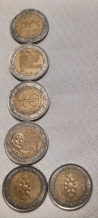 Monedas 2 Euros conmemorativas Francia