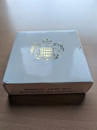 2 Euro Mónaco 2017 Carabineros proof