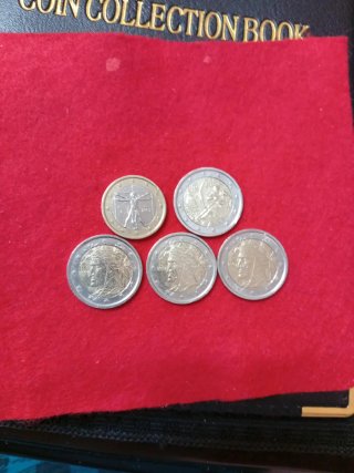 Lotto 5 Monete Euro Italiane