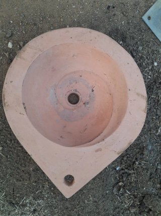 Fregadero barro