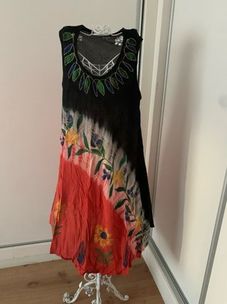 Lote 3 vestidos hippies talla única pero grande