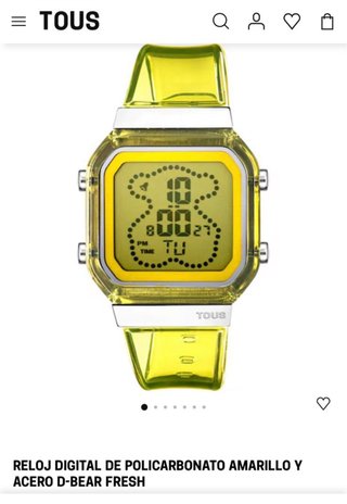 Reloj Digital TOUS D-Bear Fresh Amarillo