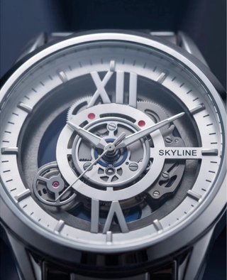 Reloj Skyline Skeleton de Acero Inoxidable