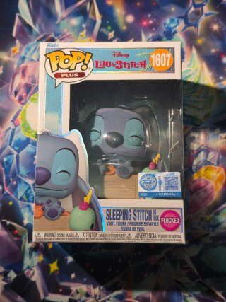 Funko Pop! Sleeping Stitch 1607 Flocked