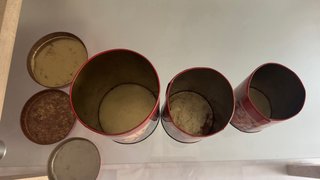 Latas antiguas de colección