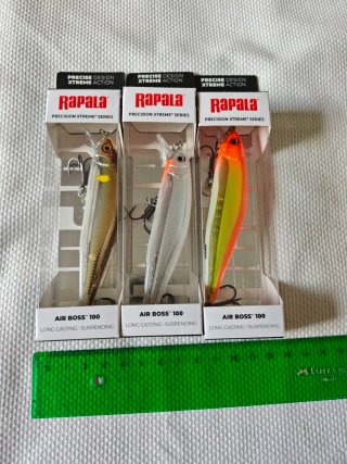 3x Señuelos Rapala Air Boss 100