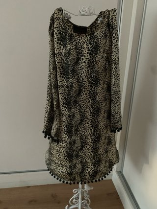 Vestido estampado animal