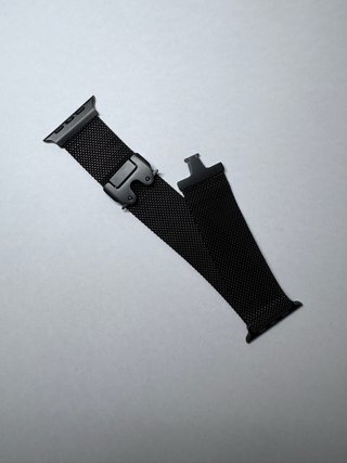 Correa Apple Watch Negra Malla Milanese