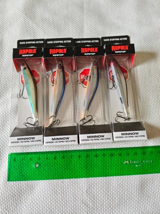 4x Señuelos Rapala Ripstop 9cm