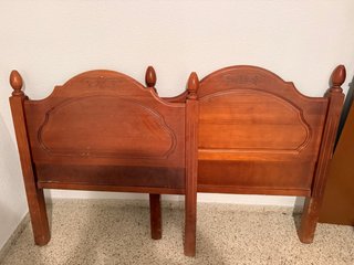2 cabeceros de cama madera estilo clásico