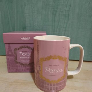 Tazza Neavita Paris Lilla e Bianca