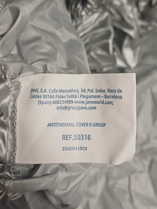Funda antitérmica Jané Grupo 0