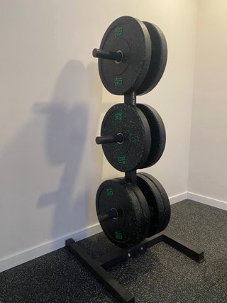 Soporte Vertical para Discos de pesas olímpicas